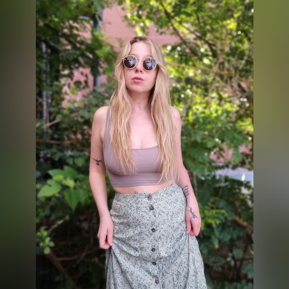 green midi skirt🌿